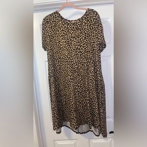 Celeste Cheetah print dress with pockets
